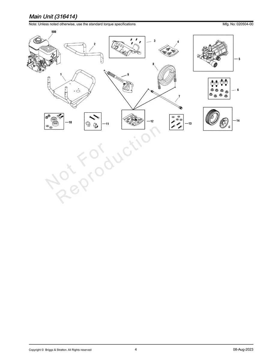 BRIGGS AND STRATTON, 020504-00, IPL.4